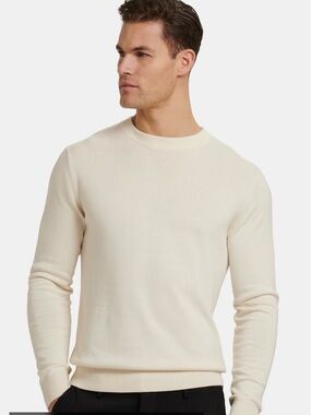 ICON AMSTERDAM • Men's Crewneck Sweater in Cream • Suéter para hombre